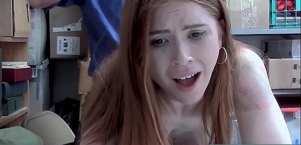  Petite Redhead Teen Thief Fucked in Doggystyle by Mall Guard - Teenrobbers.com